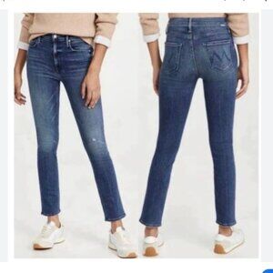 MOTHER The Dazzler Hoover Straight Leg High Waist Jeans, Size 28